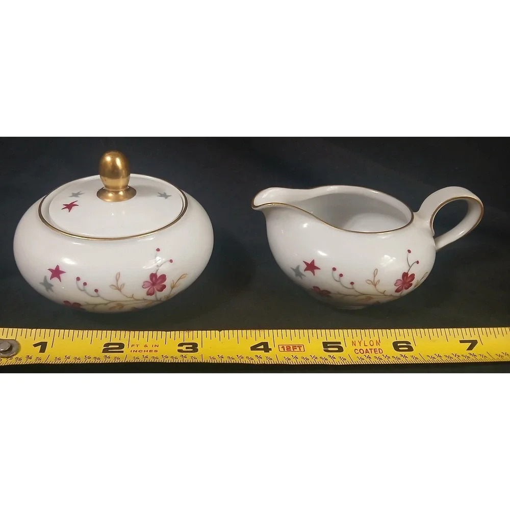 Vintage Eschenbach Bavaria Germany Clarice Floral Tea Set 13 pcs Stamped W838 24